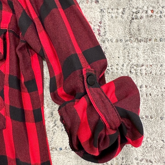 Sanctuary- red and black womens flannel - size XS - Picture 6 of 7